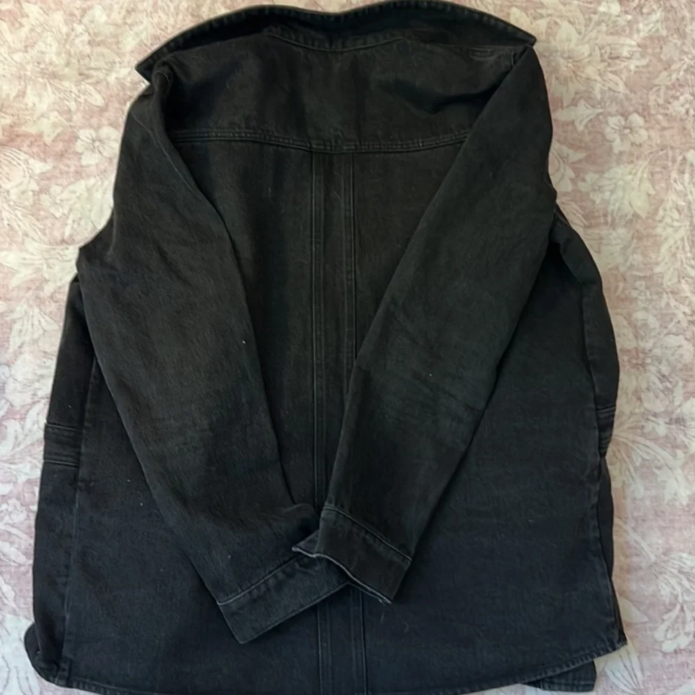Sezane Will Jacket in Black Denim Size M - Picture 6 of 7